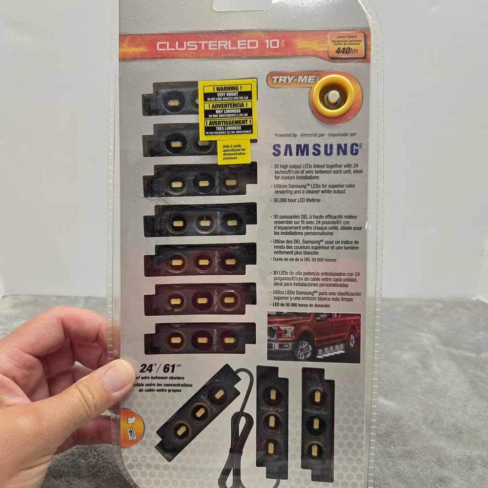 Alpena ClusterLED 10 Samsung LED Utility‎ Light Kit 440lm White 12V 77114 NEW